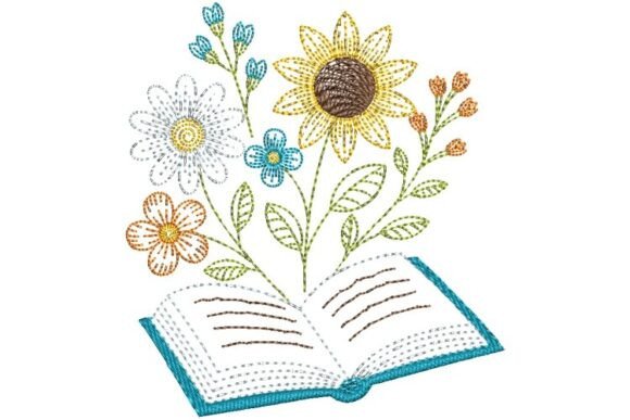 Book and Flowers