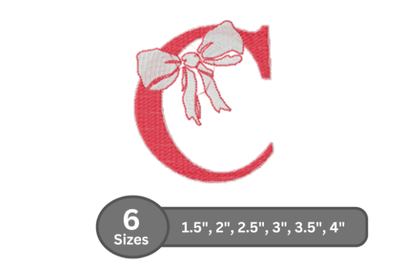 Cherry Knot Alphabet -C