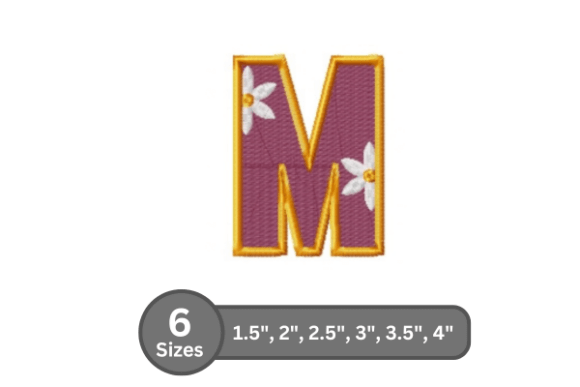 Daisy Joy Alphabet -M