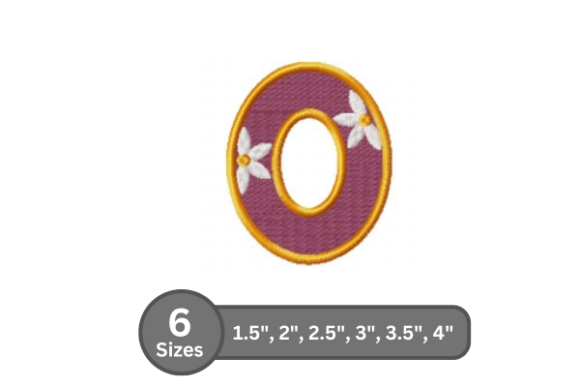 Daisy Joy Alphabet - O