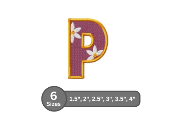 Daisy Joy Alphabet - P
