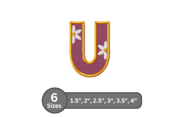 Daisy Joy Alphabet- U