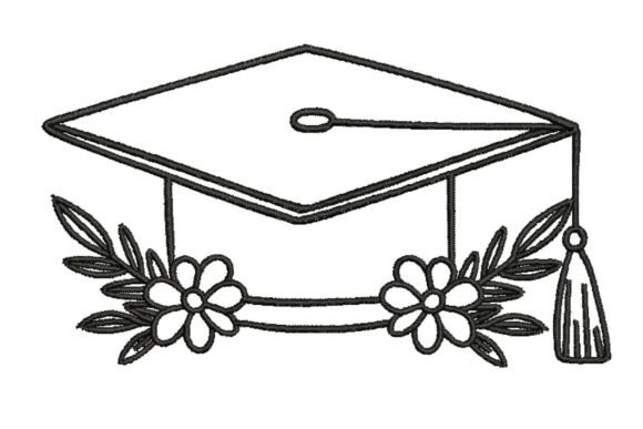 Floral Grad Cap