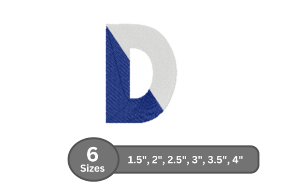 Twin Fill Alphabet - D