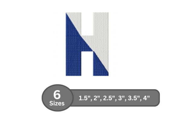 Twin Fill Alphabet -H
