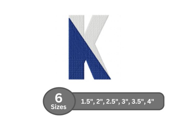 Twin Fill Alphabet - K