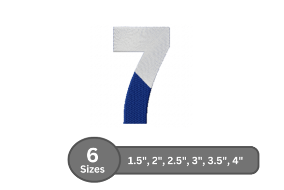Twin Fill Number -7: Playful, Versatile Embroidery Design